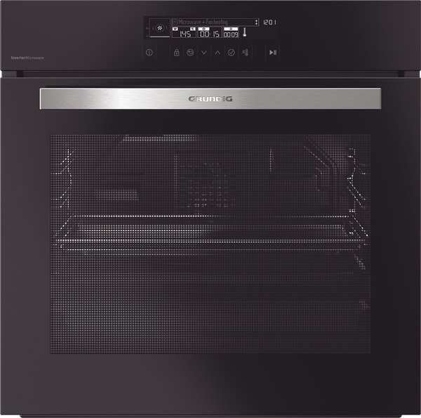 Grundig GEIW27000B zeer uitgebreide multifunctionele oven met magnetron nis 60cm 68 liter