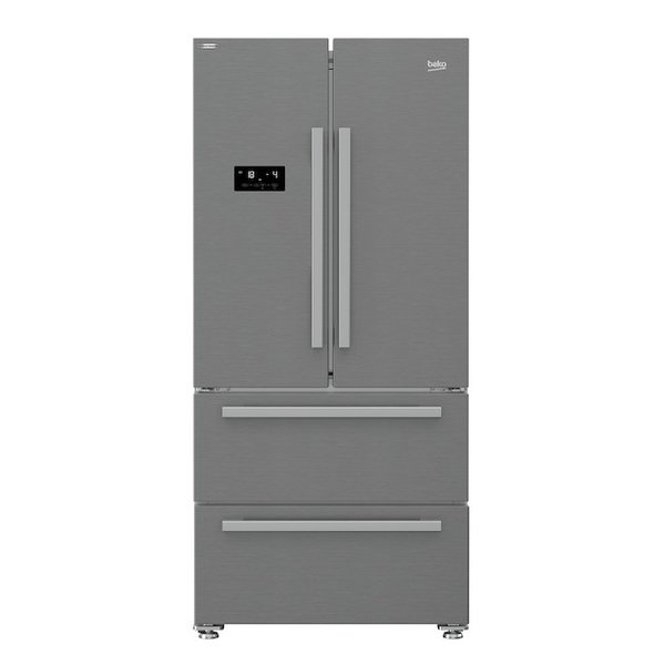 Beko GNE60531XN Amerikaanse koelkast, snelkoel- en snelvriesfunctie, Full No Frost, French door