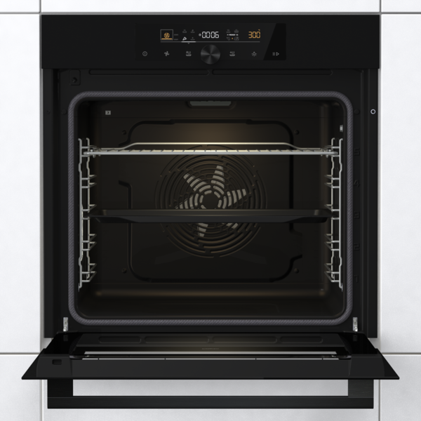 Pelgrim matzwarte O500MAT multifunctionele oven, nis 60 cm, 77 ltr, turbo hetelucht