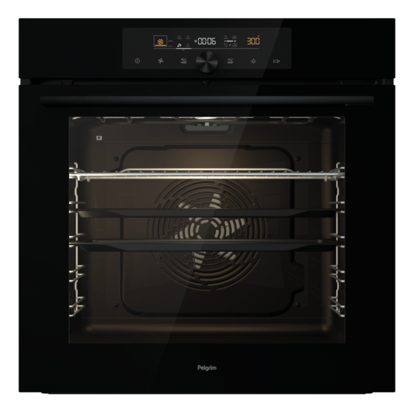 Pelgrim O560ZWA  multifunctionele oven, turbo-hetelucht functie, 77 ltr, 12 oven functies.