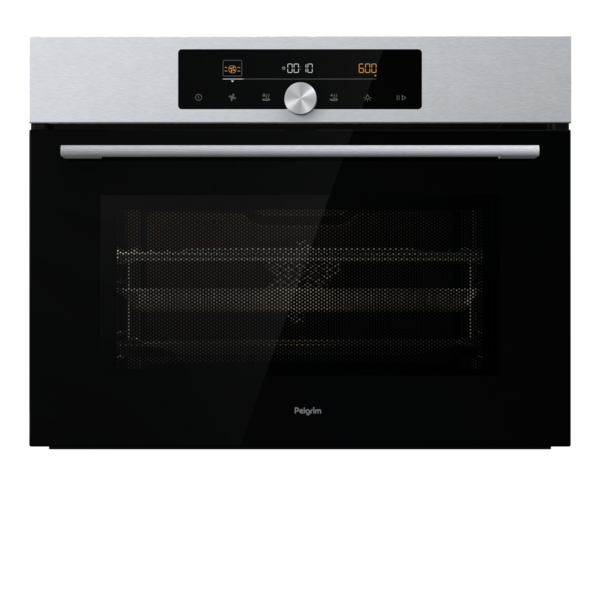 Pelgrim OM540RVS Multifunctionele oven met magnetronfunctie, nis 45 cm prijs op aanvraag